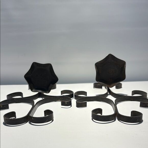 Black Metal Candle sconces - Picture 1 of 6